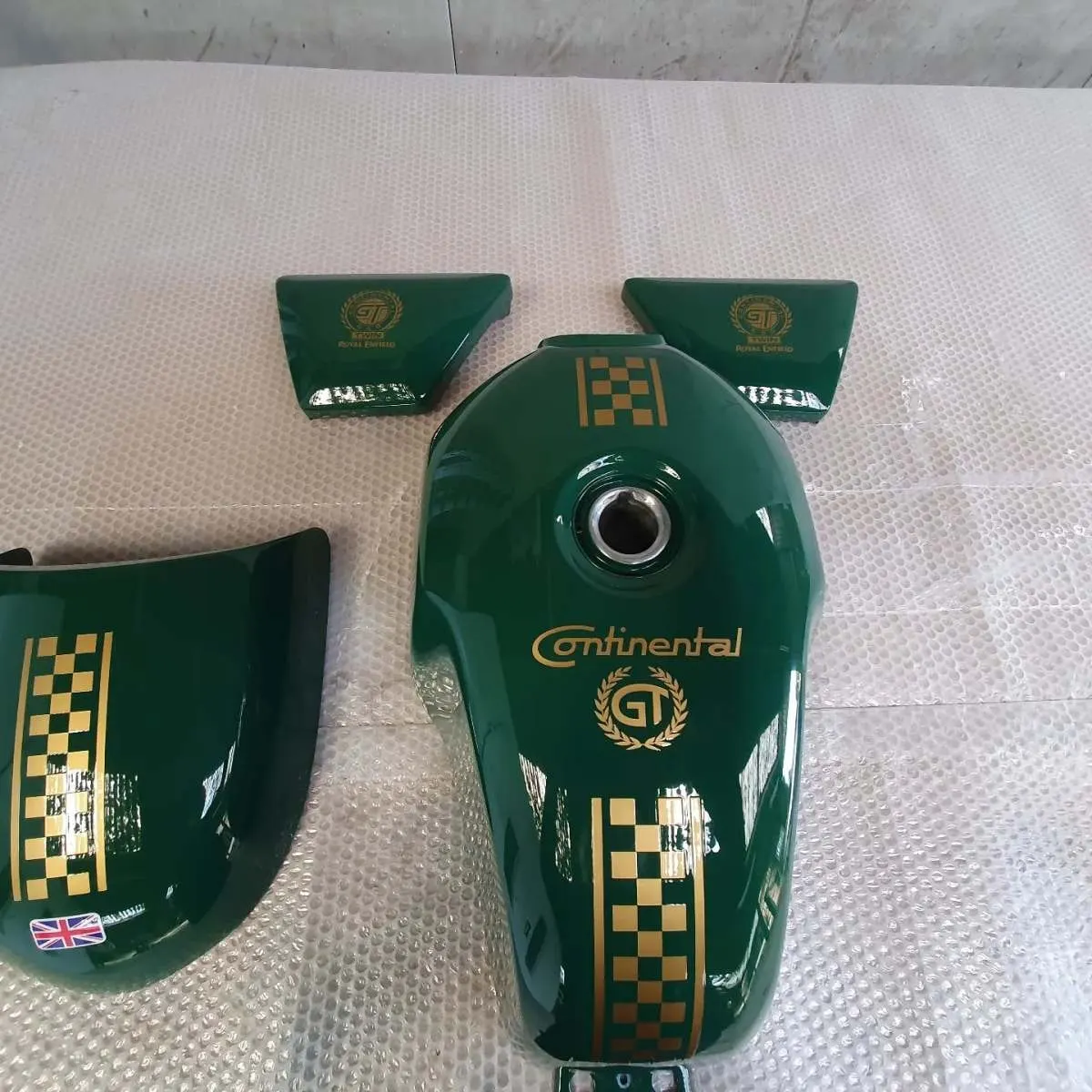 Royal Enfield Continental GT tank and side panels by Lee Niven, Dumfries