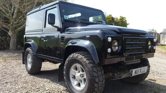 Land Rover Defender in black by Lee Niven, Dumfries