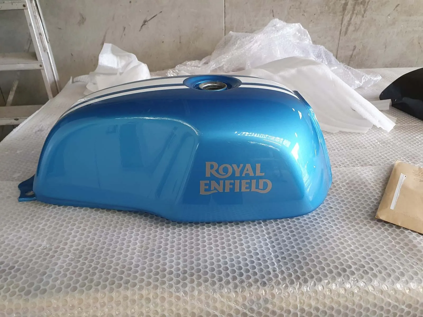 Royal Enfield tank by Lee Niven, Dumfries